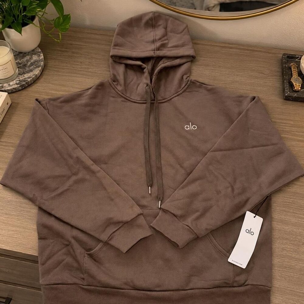 Alo Accolade Hoodie Sweatshirt – Espresso